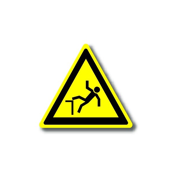 Ergomat 16in TRIANGLE SIGNS - Fall Hazard DSV-SIGN 256 #1346 -UEN - main